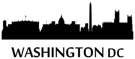 450x197 Stunning Washington Dc Skyline Digital Artwork For Sale On Fine