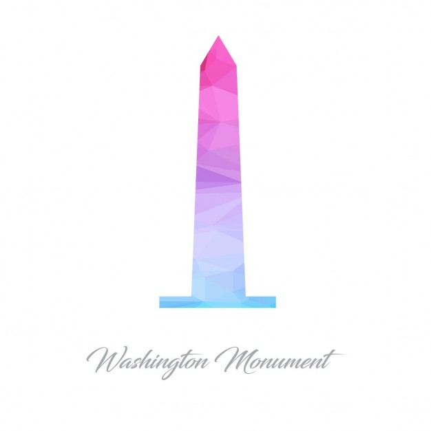 626x626 Washington Monument, Polygonal Vector Free Download