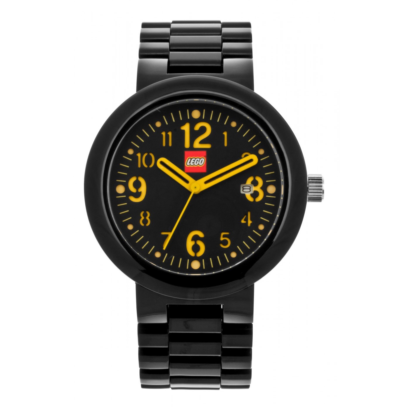 1400x1400 Lego Silhouette Black Adult Watch