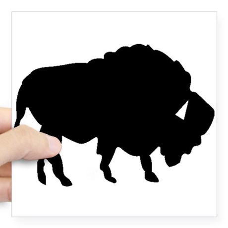 460x460 Buffalo Outline Stickers