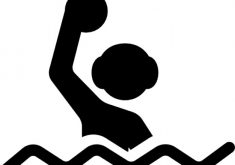 235x165 Sweetlooking Water Polo Graphics Waterpolo Athlete Silhouette