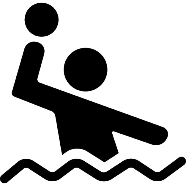 626x626 Waterpolo Player With The Balls In The Water Icons Free Download