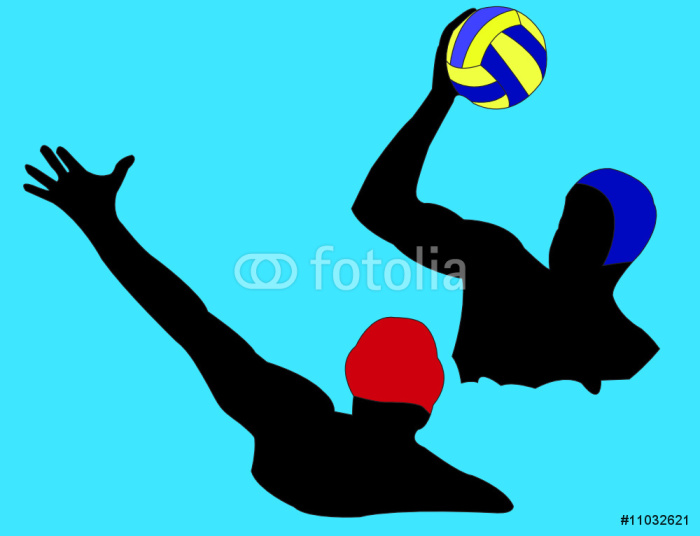 700x536 Water Polo Silhouette With Background