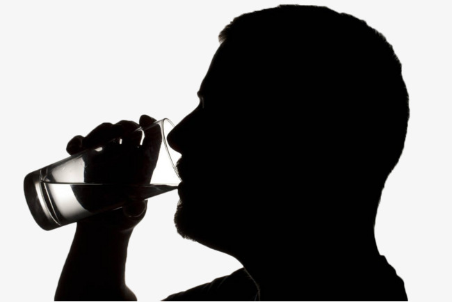 650x434 Drinking Man, Black, Silhouette, Boiled Water Png Image