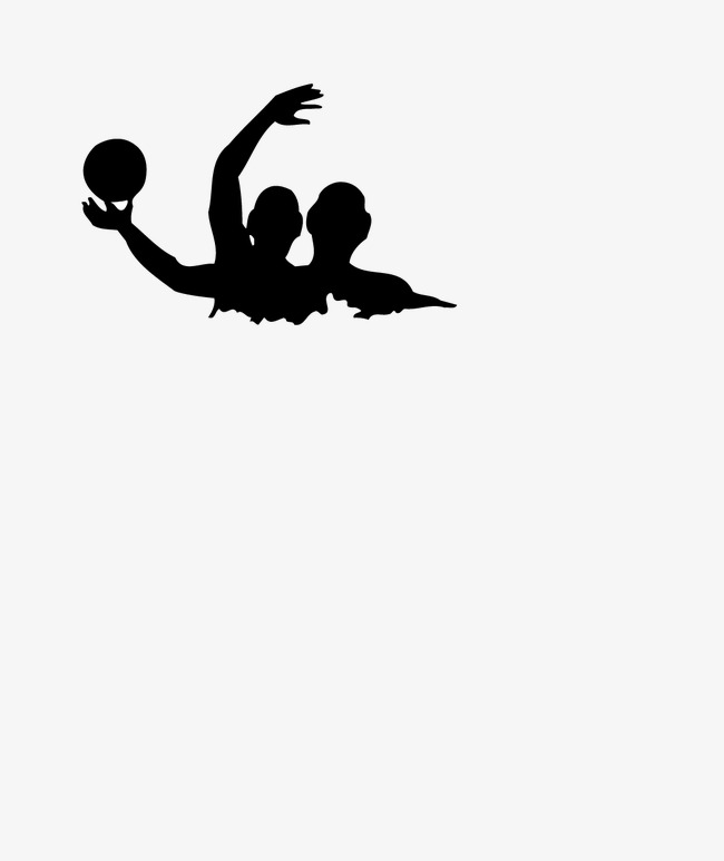 650x773 Water Polo Silhouette, Water Polo, Sketch, Silhouette Image Png