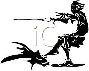 300x238 Black Silhouette Of A Man Water Skiing