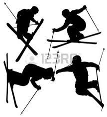 215x234 Ski Snow Boarder Sports Silhouette Clipart Illustration Instant