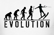 190x122 Water Skiing Evolution T Shirt By Mcdesign Spreadshirt