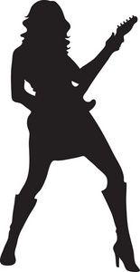 155x300 Guitar Player Silhouette Clipart