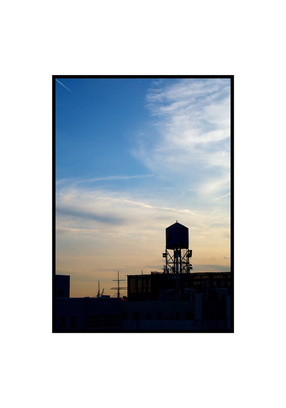 570x814 Silhouette Photographwater Tower New York City Fine Art