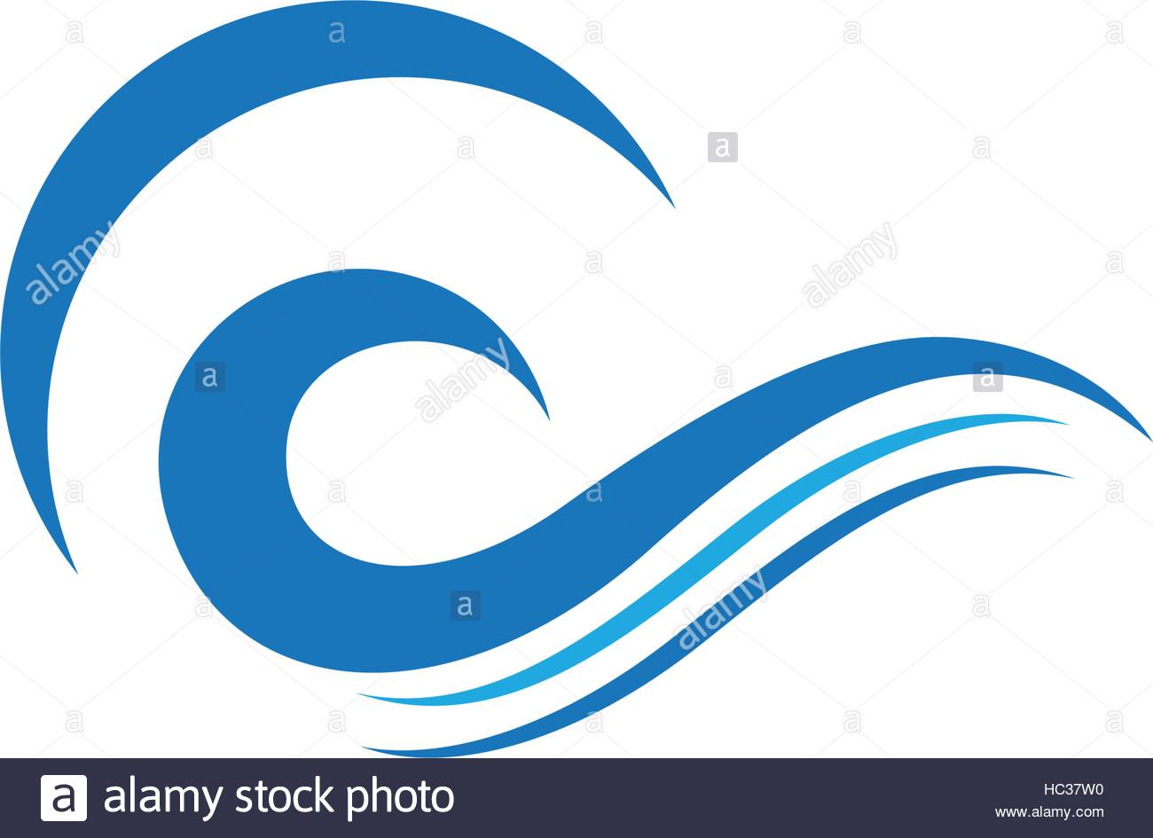1300x945 Water Wave Symbol And Icon Logo Template Vector Stock Vector Art