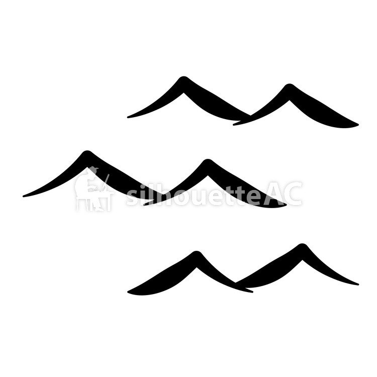 750x750 Free Silhouettes An Illustration, Wave