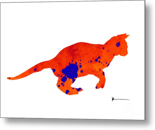 600x505 Abstract Cat Silhouette Painting Watercolor Art Print Painting By