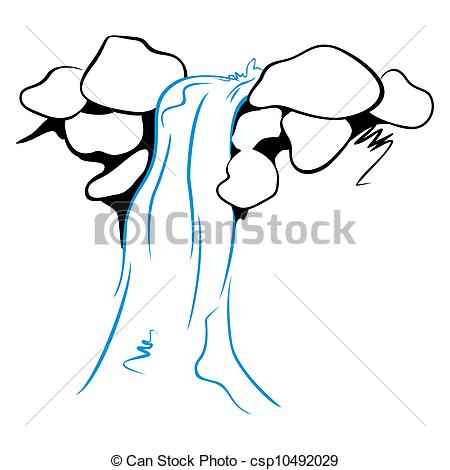 450x470 Waterfall Vector Illustration Clipart Panda
