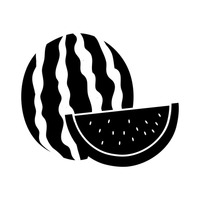 200x200 Shape Shapes Silhouette Silhouettes Cutout Cut Out Fruit Fruits