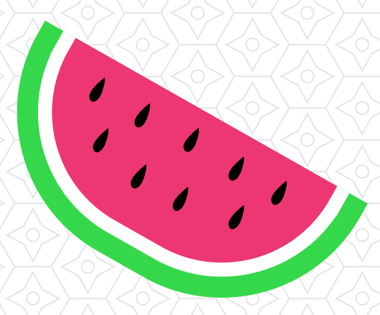 550x455 Watermelon Baby Onesie Design, Svg, Dxf Design Bundles