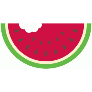 300x300 Watermelon Bite Silhouette Design, Silhouettes And Summer Crafts