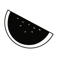 200x200 Fruit Fruits Line Art Healthy Silhouette Silhouettes Tropical