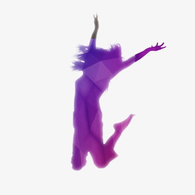 650x650 Silhouette Figures, Woman Silhouette, Purple Silhouette, Wave Png