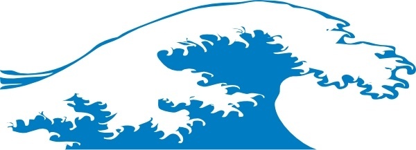 600x217 Ocean Wave Silhouette Free Vector Download (9,066 Free Vector)