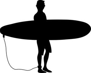 300x240 Surfer Clipart Image
