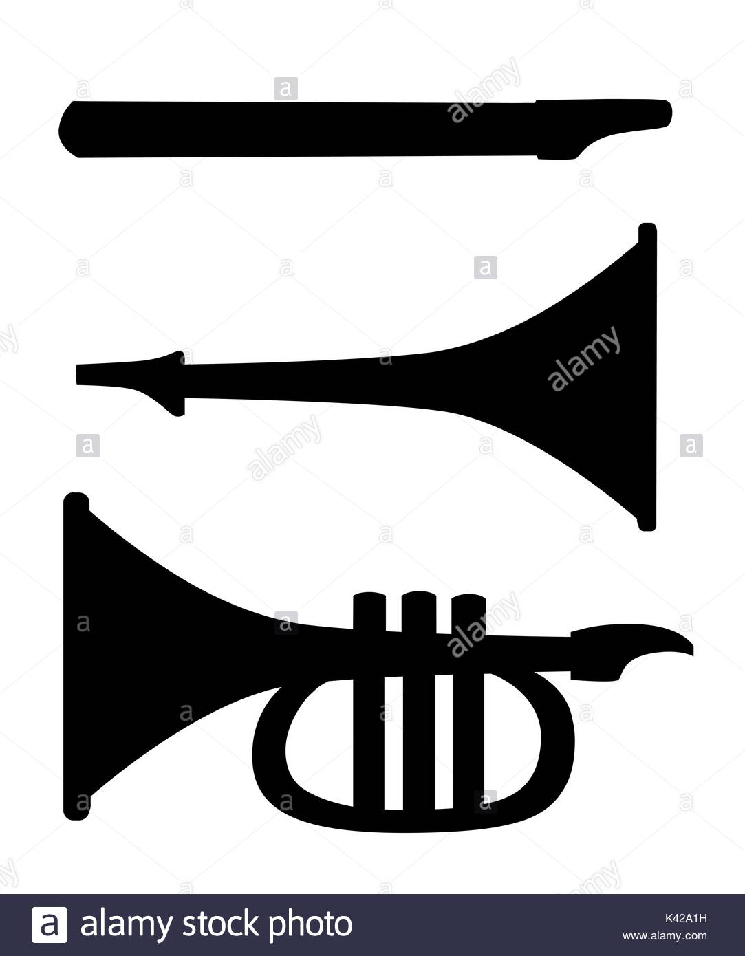 1083x1390 Wind Musical Instruments Silhouette Vector. Web Site Page