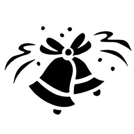 270x270 Wedding Bells Stencil Silhouettestencils Wedding