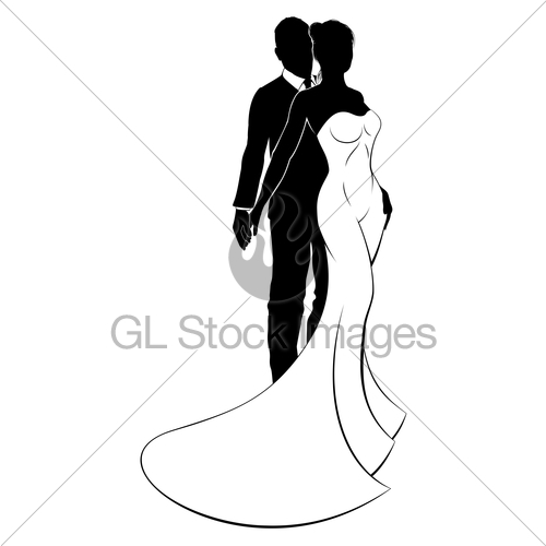 500x500 Wedding Silhouette