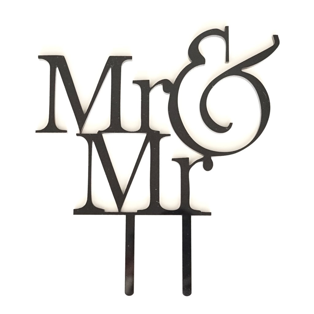 1024x1024 Mr Amp Mr Groom Amp Groom Silhouette Wedding Cake Topper Pick