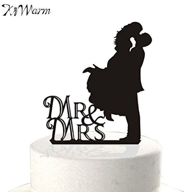 640x640 Online Shop Kiwarm Acrylic Romantic Mr Amp Mrs Kissing Wedding Cake