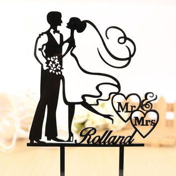 354x354 Wedding Cake Topper Silhouette From Caketopperdesign On Etsy
