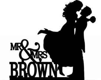 340x270 Custom Wedding Cake Topper Mr And Mrs Personalized With Your