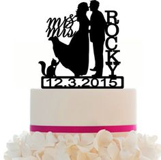 236x235 Wedding Cake Topper Silhouette Groom And By Bridesmaidgifthanger