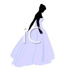 273x300 Silhouette Of A Bride In Her Wedding Gown