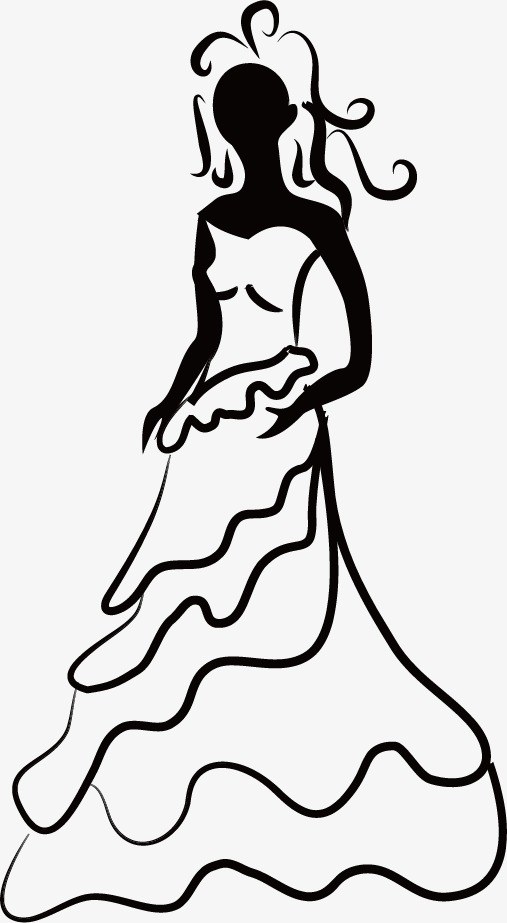 507x923 Dresses, Hand Painted, Wedding Dress Png Image And Clipart