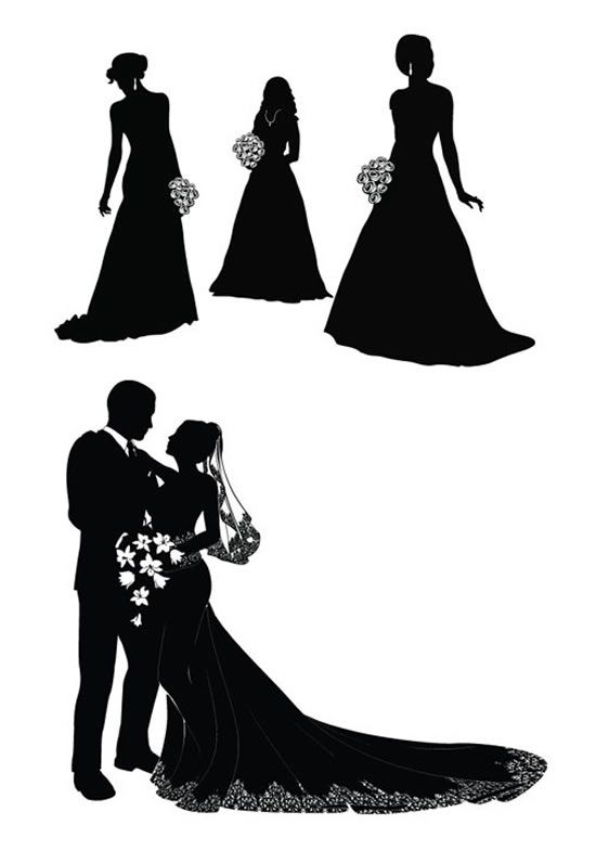550x796 9 Best Bride Groom Silhouettes Images On Bride