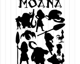 340x270 Moana Silhouette Etsy