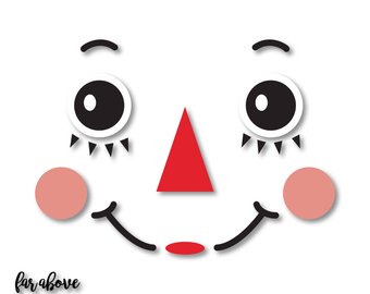 340x270 Snowman Face With Carrot Nose Svg Eps Dxf Png Jpg Digital