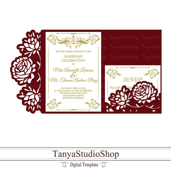 570x570 Wedding Invitation Template
