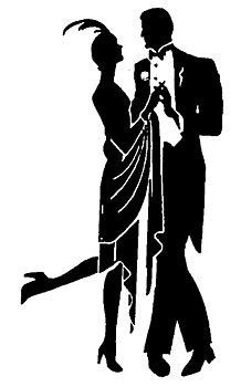 218x350 Roaring 20s Silhouettes Clip Art Clipart It's A Party