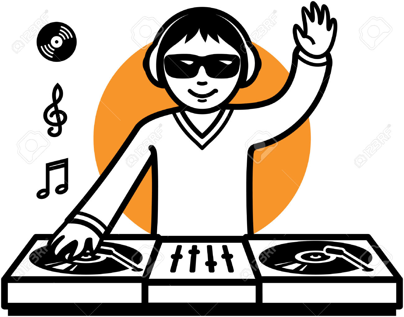1300x1020 Dj Clipart Dj Party