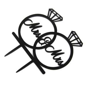 300x300 Mrs Amp Mrs Silhouette Acrylic Wedding Cake Topper Pick Laser Cut