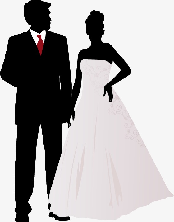 560x713 Silhouette Vector Wedding, Vector, Wedding, Sketch Png And Vector