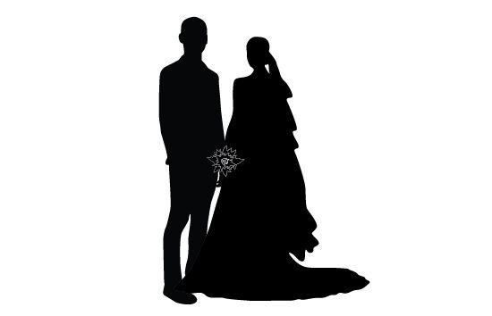 550x354 Wedding Silhouette Vector Wedding Silhouette And Silhouettes