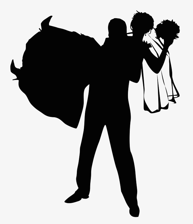 650x751 Character Silhouette, Character, Silhouette, Wedding Dress Png