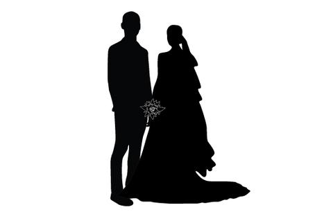 480x309 Wedding Silhouette Vector Silhouettes Vector