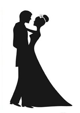 255x362 Gallery Wedding Couple Silhouette Clip Art,
