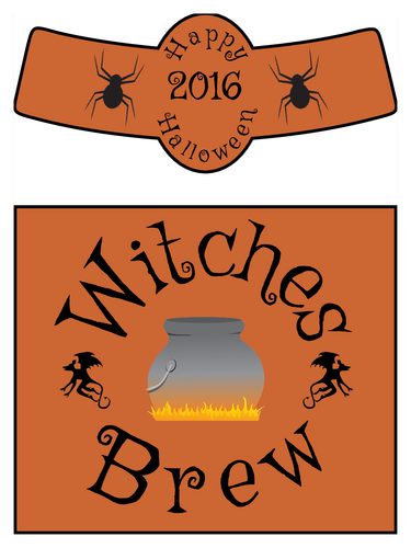 375x500 Beer Bottle Label Templates