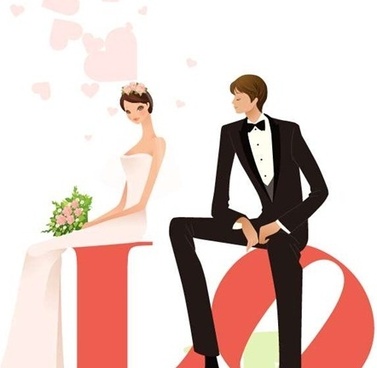 377x368 Wedding Silhouette Free Vector Download (6,827 Free Vector)