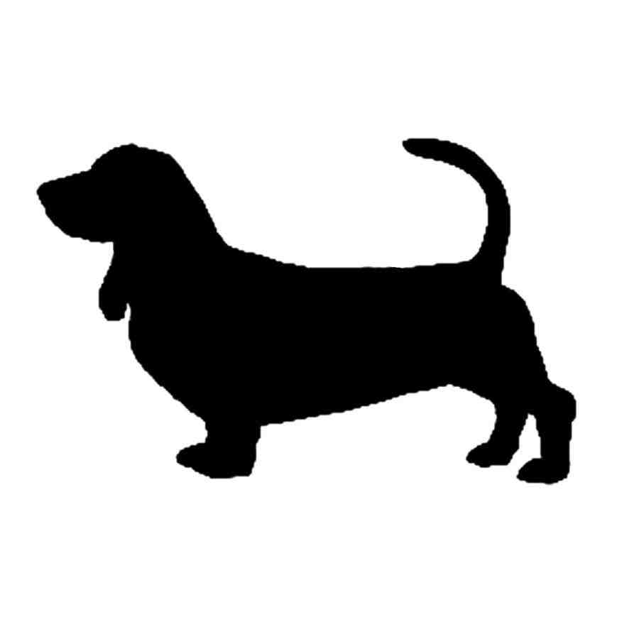 869x869 Long Haired Dachshund Silhouette Animalsee.club